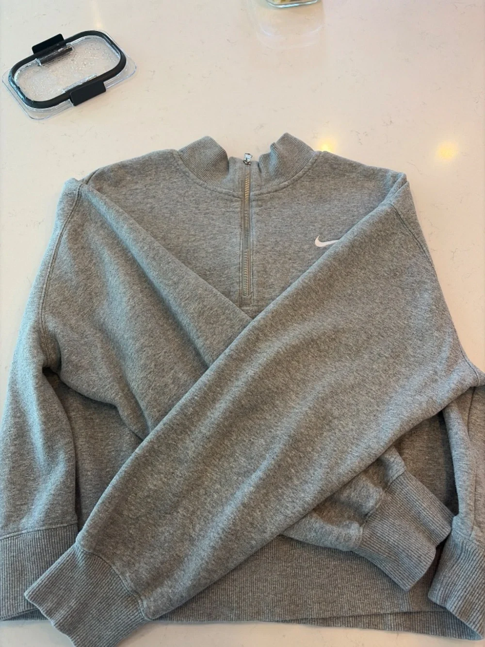 Grey Nike quarter zip